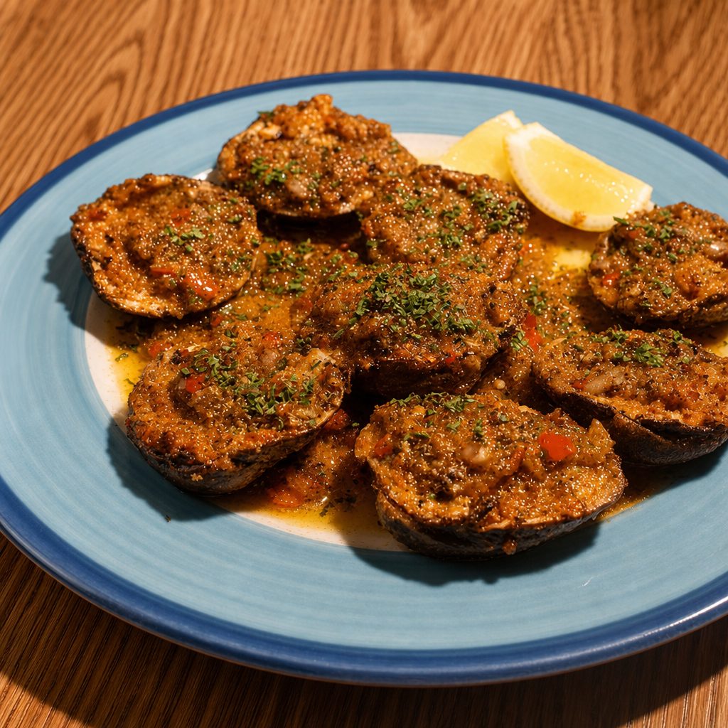 Baked Clams.